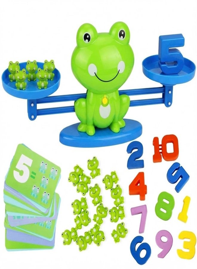 AVIR Frog Balance Math Game for Kids - Montessori Educational Counting Toy for Boys & Girls - Fun STEM Learning & Number Recognition Game - Balancing Scale Toy - Best Birthday Gift for Kids Ages 3+ - Image 1